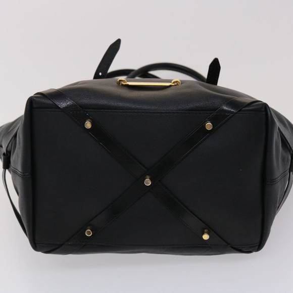 BURBERRY Shoulder Bag Leather Black Auth bs6525 - Picture 5 of 16